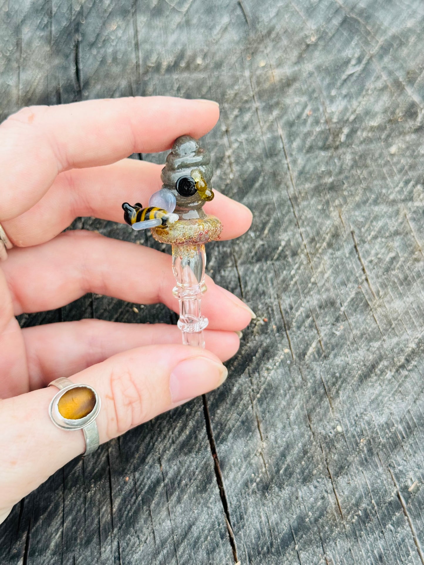 Beehive with bee joystick