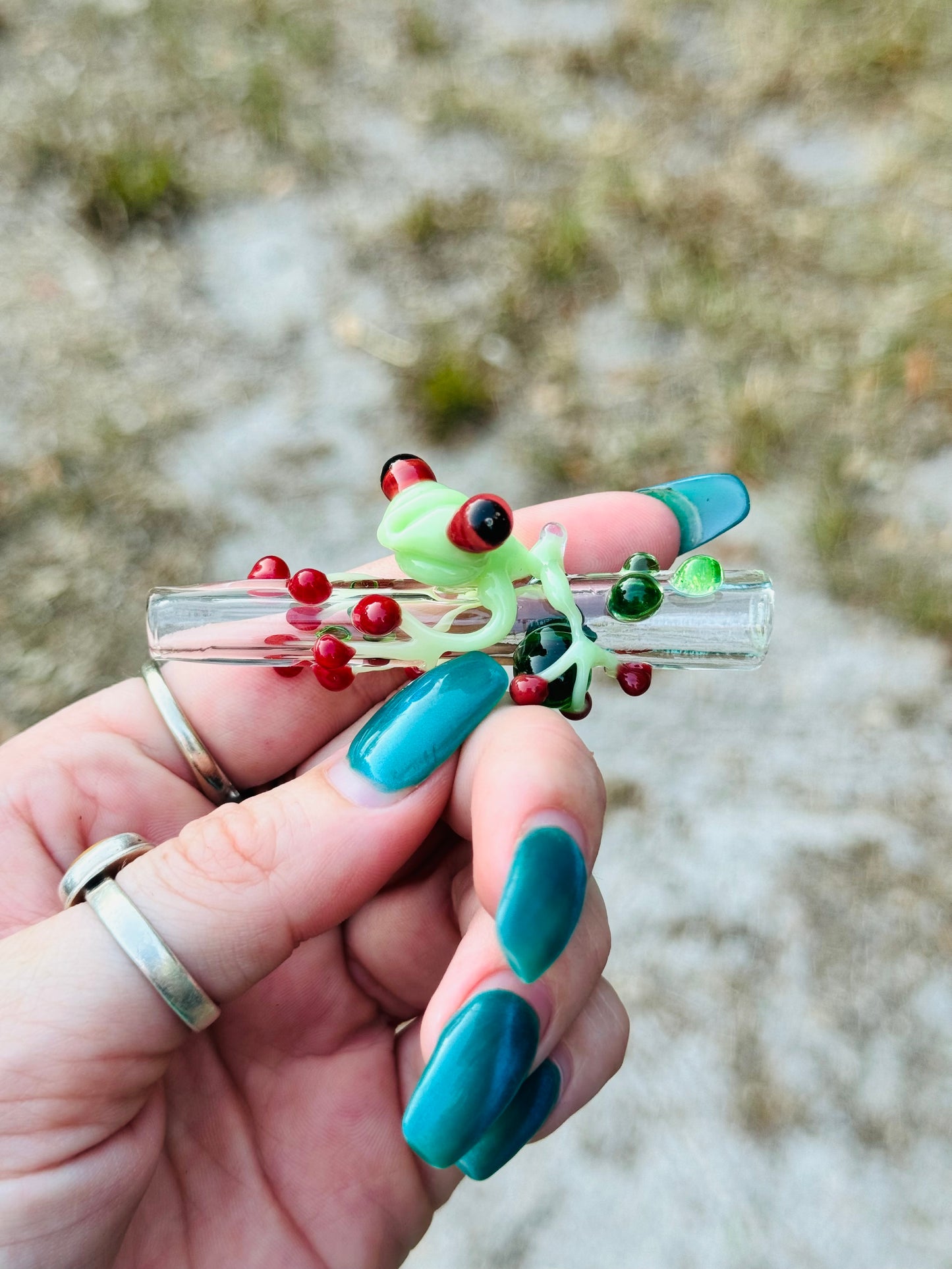 Frog finger saver/ glass filter tip