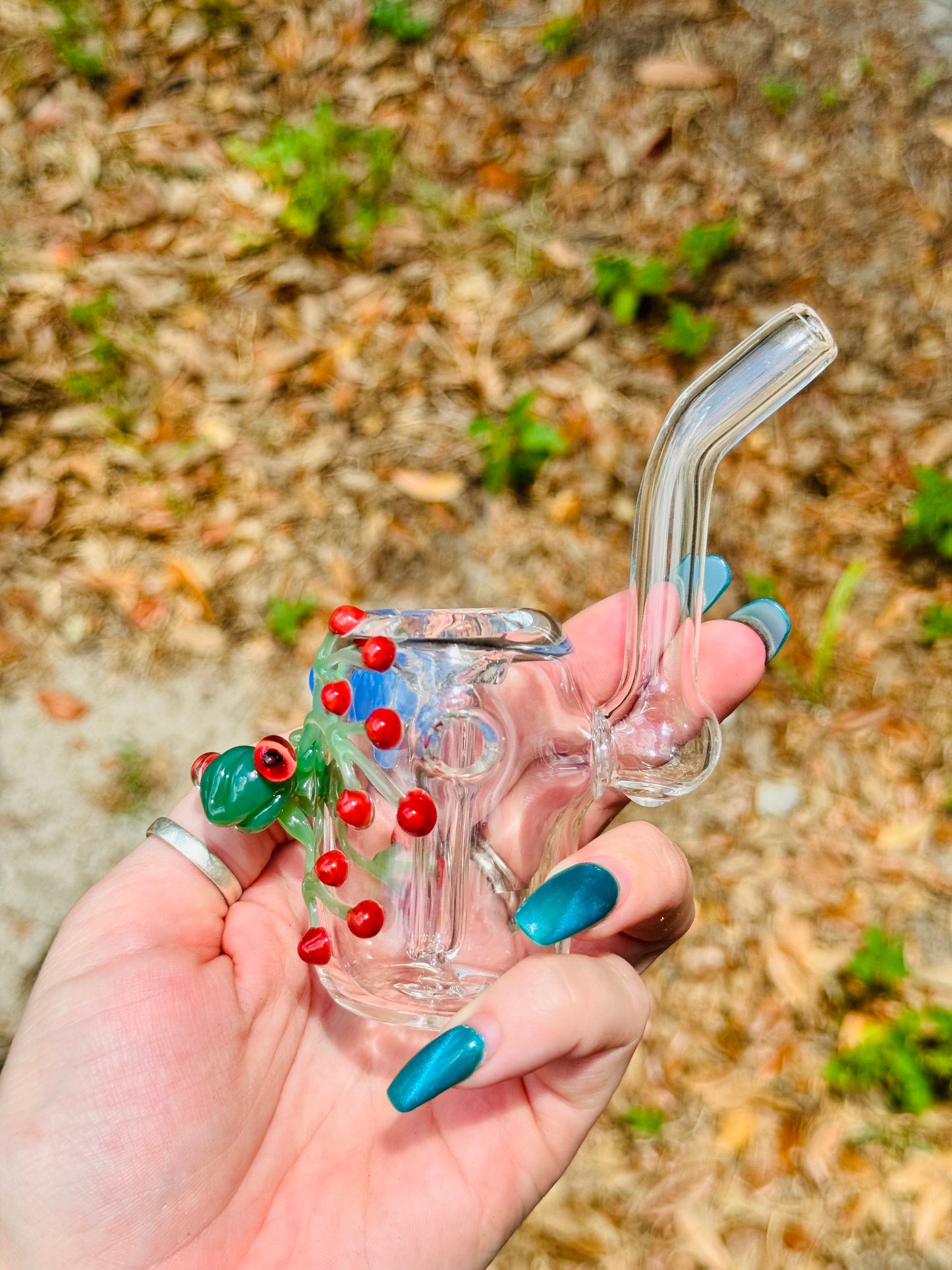 Frog bubbler “vase”