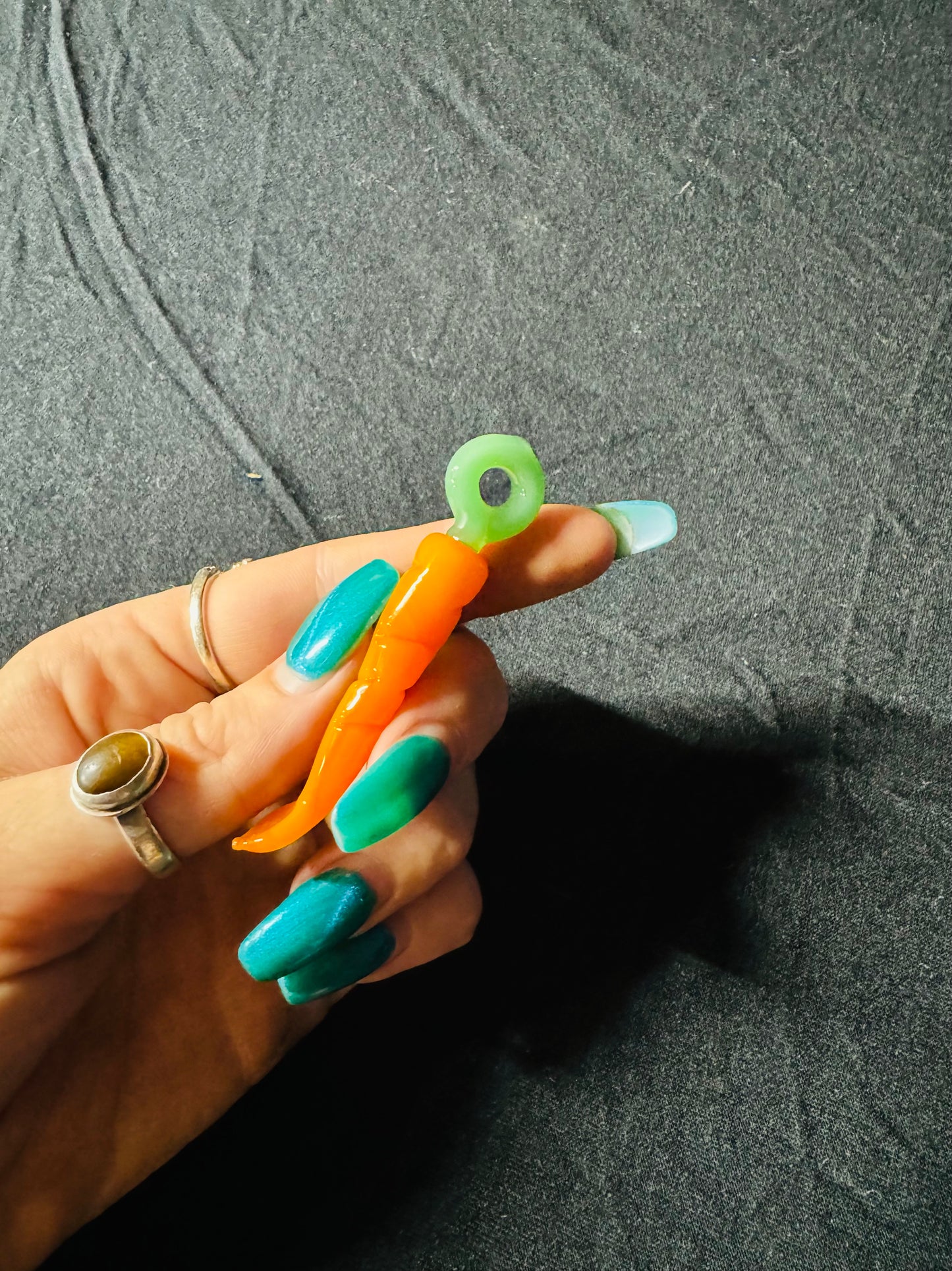 Carrot scoop pendant