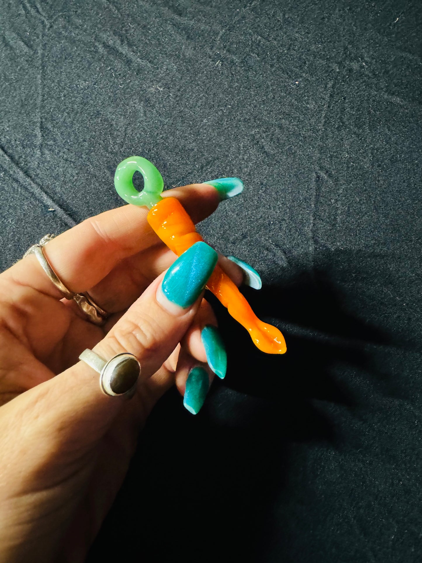 Carrot scoop pendant