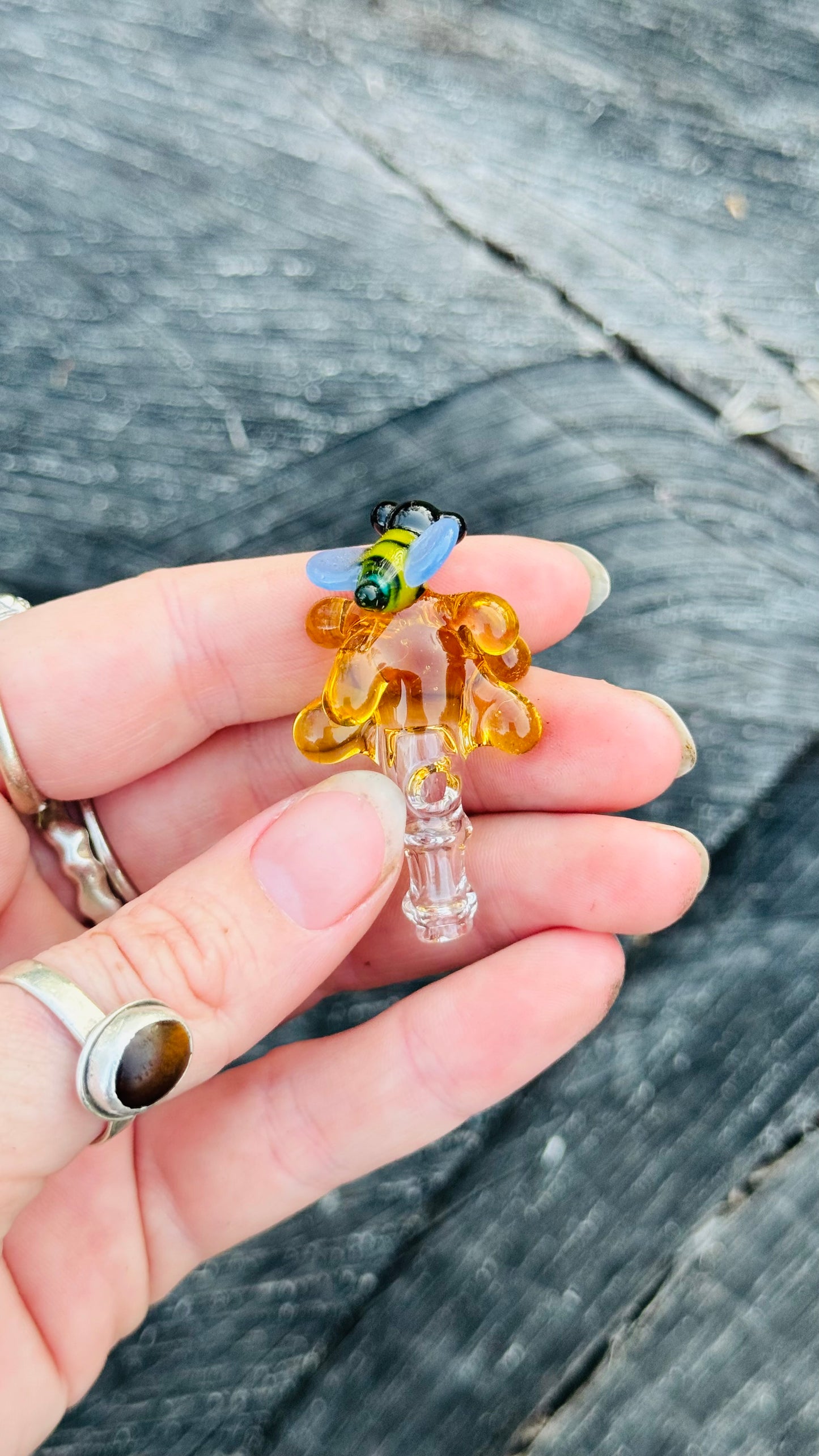 Bee with honey drips joystick