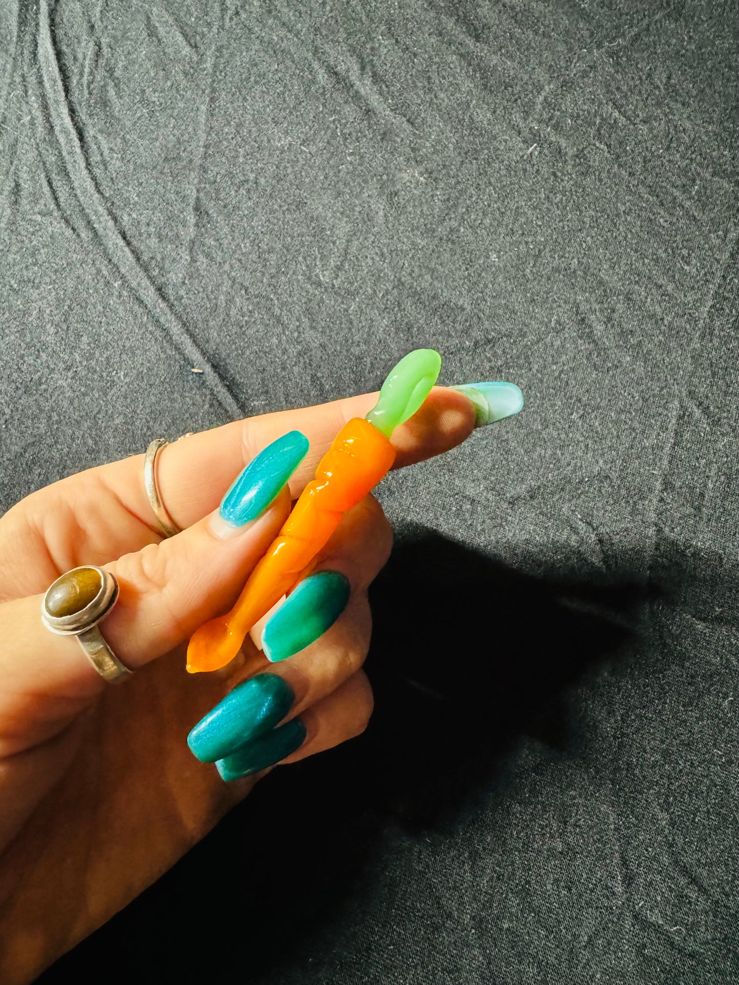 Carrot scoop pendant