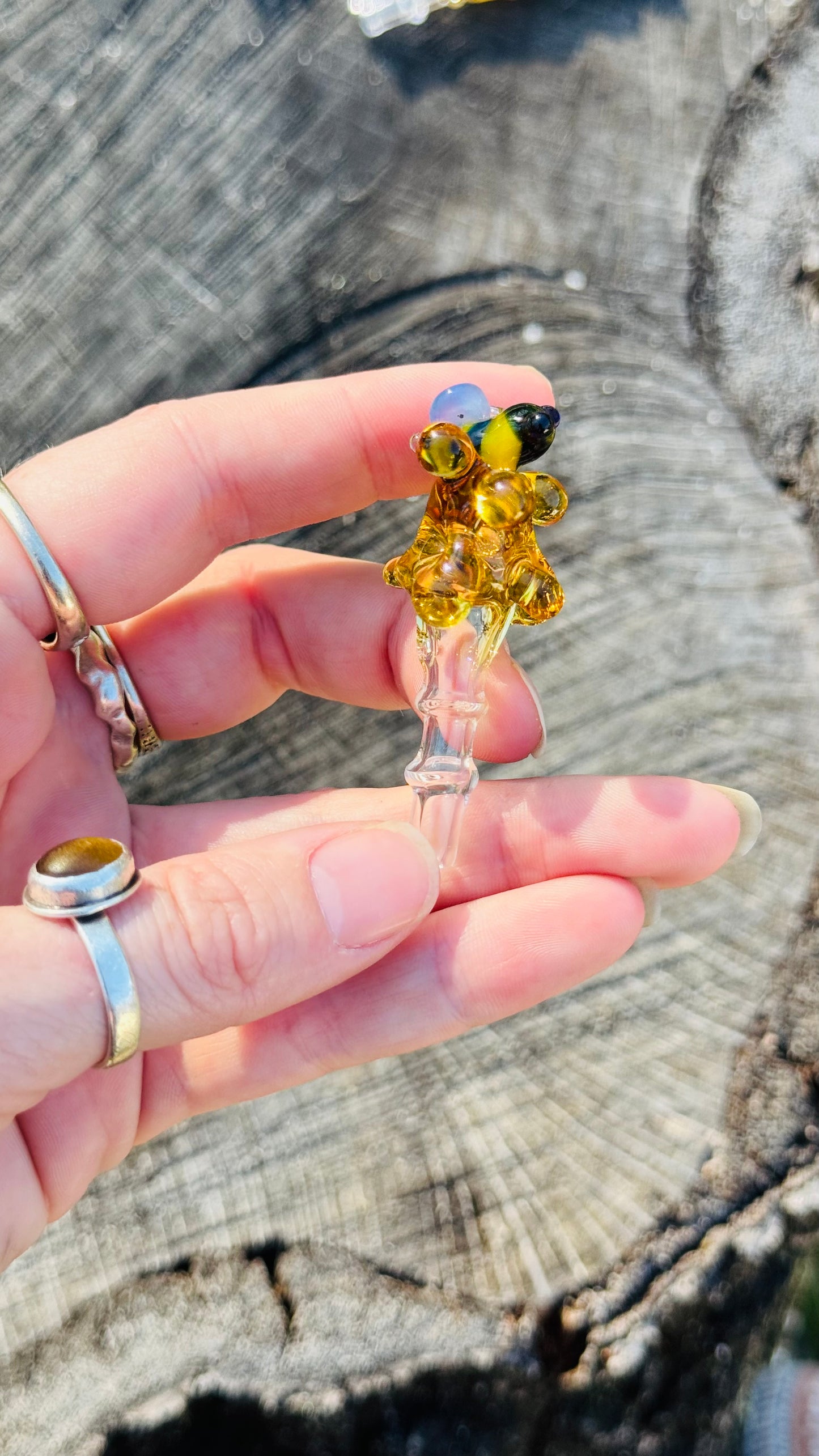 Bee with honey drips joystick