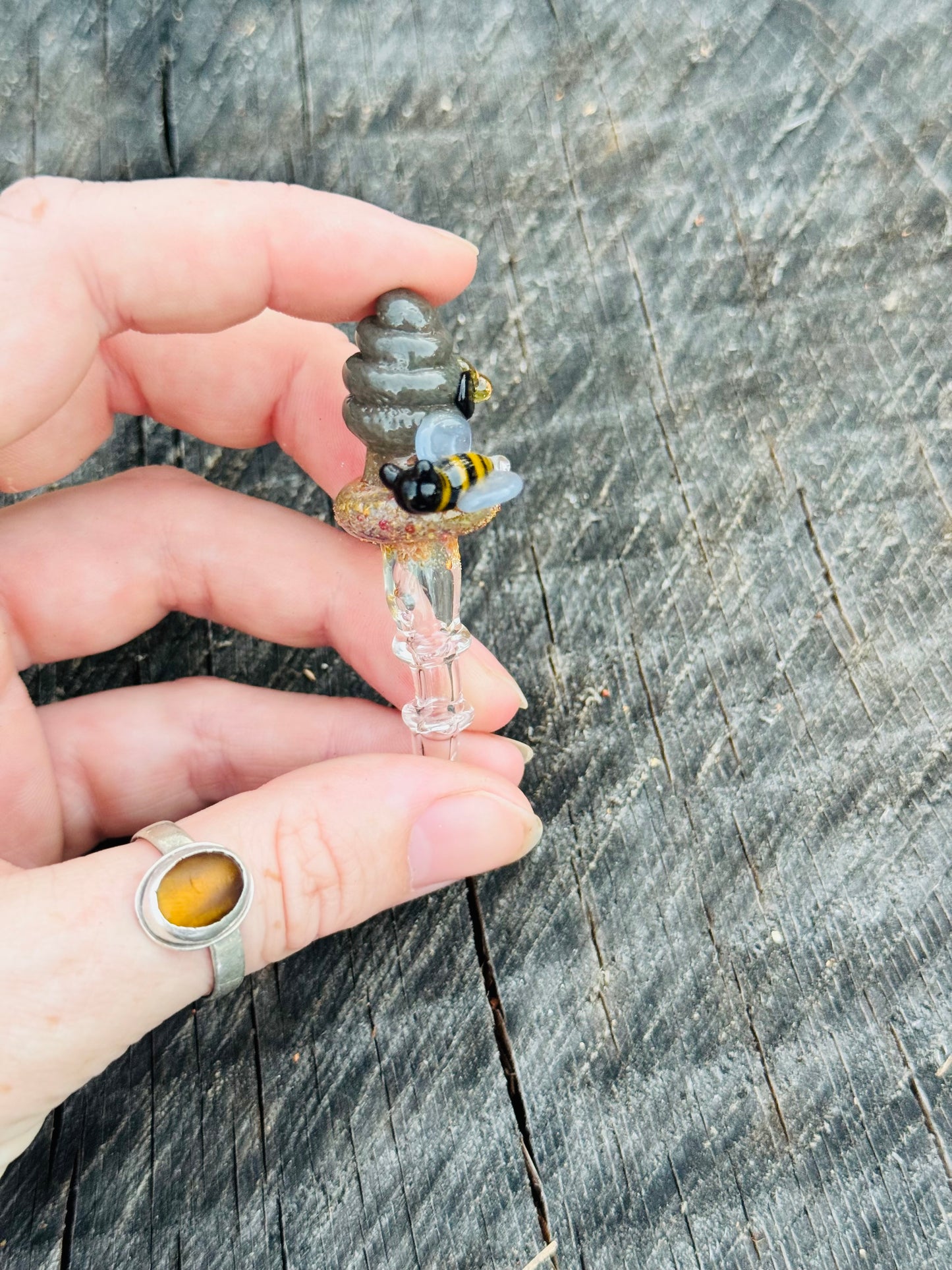 Beehive with bee joystick