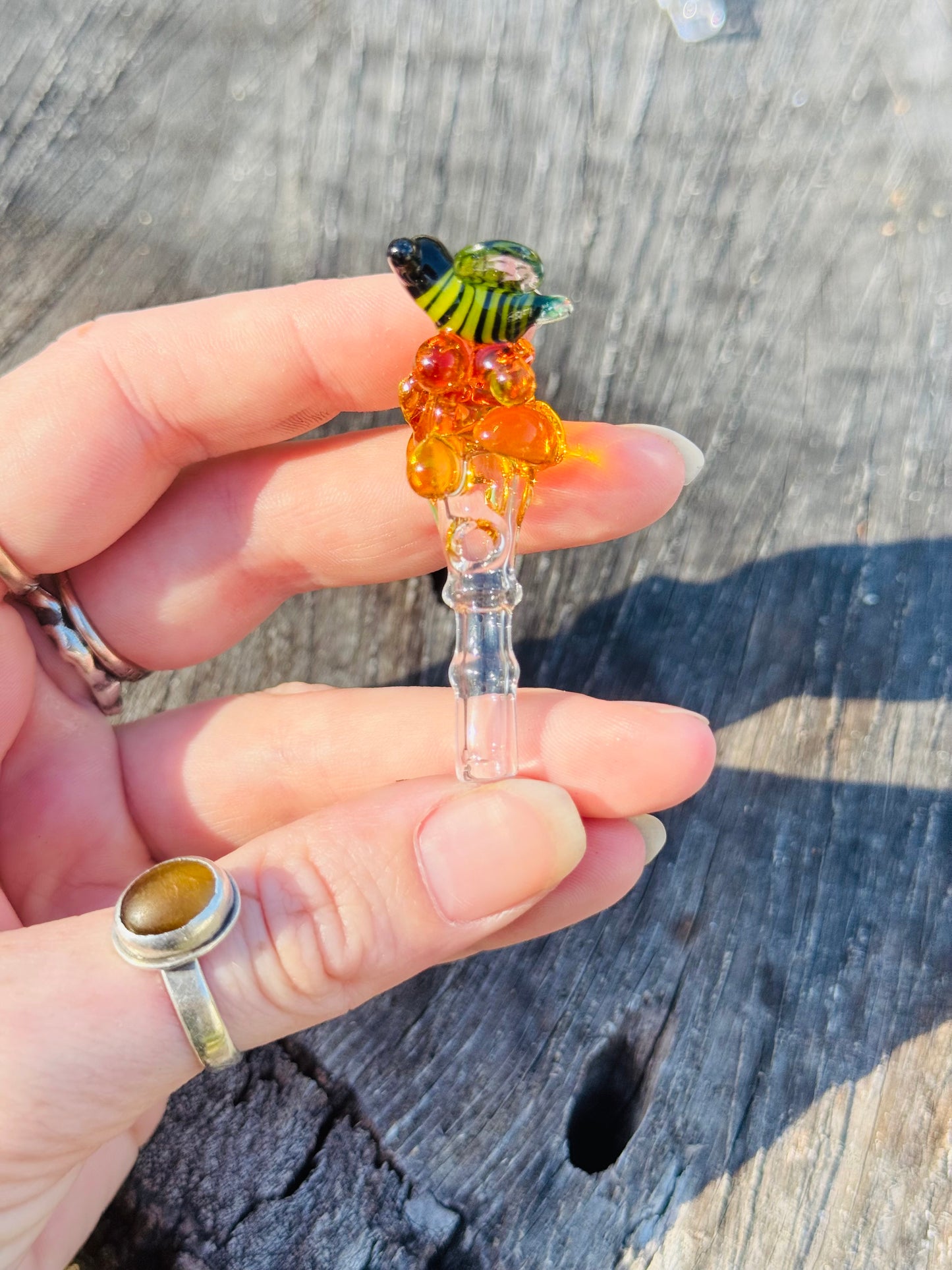 Bee with honey drips joystick
