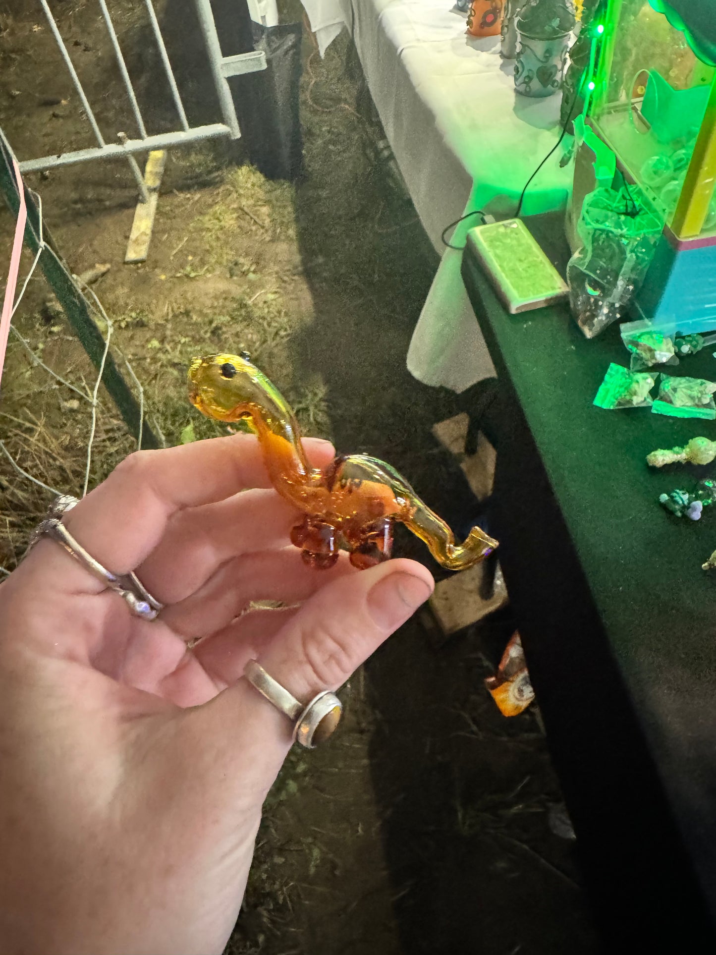 Dinosaur glass filter/ finger saver