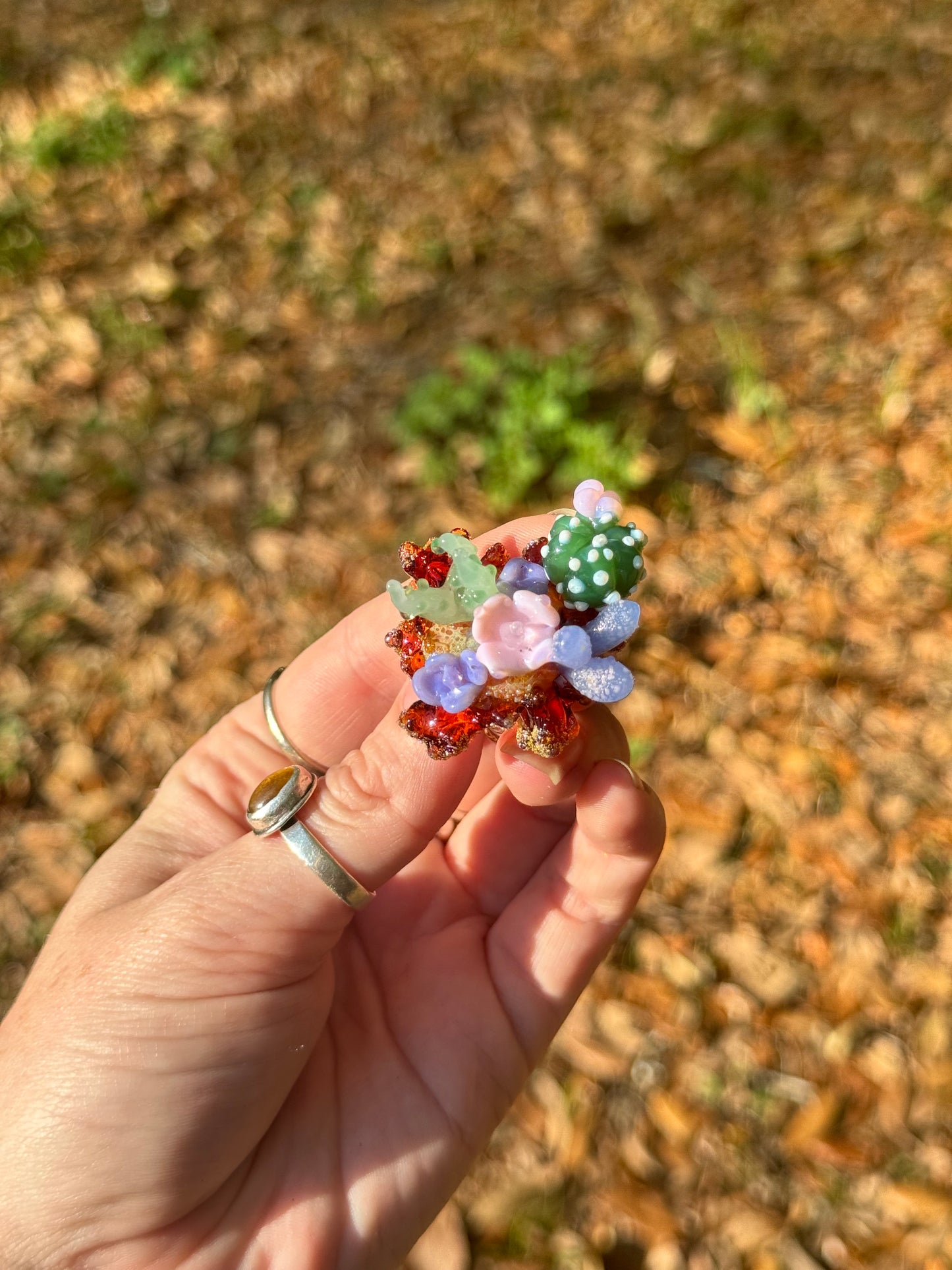 Succulent cactus garden joystick