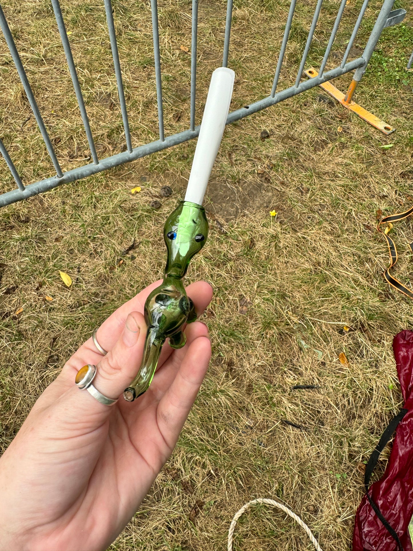 Dinosaur glass filter/ finger saver