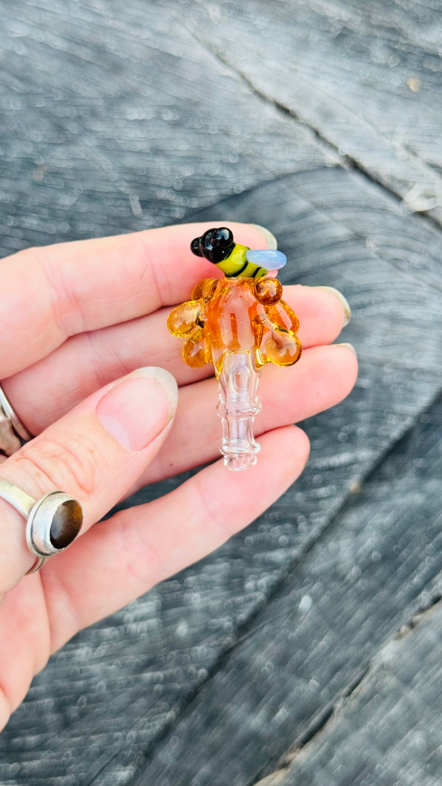 Bee with honey drips joystick