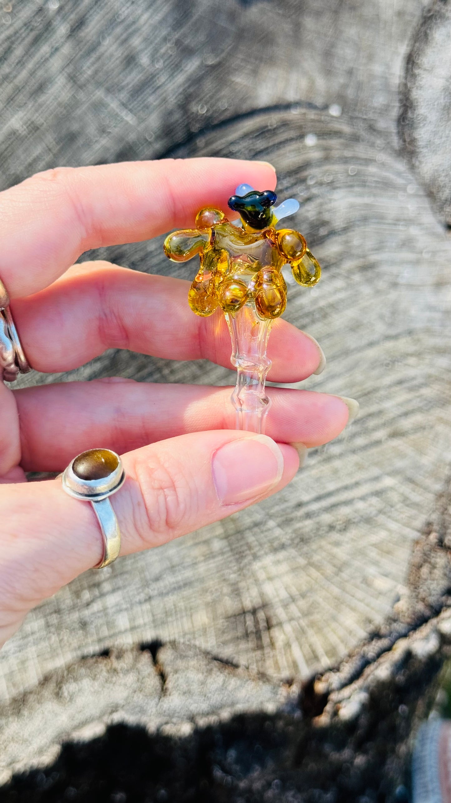 Bee with honey drips joystick