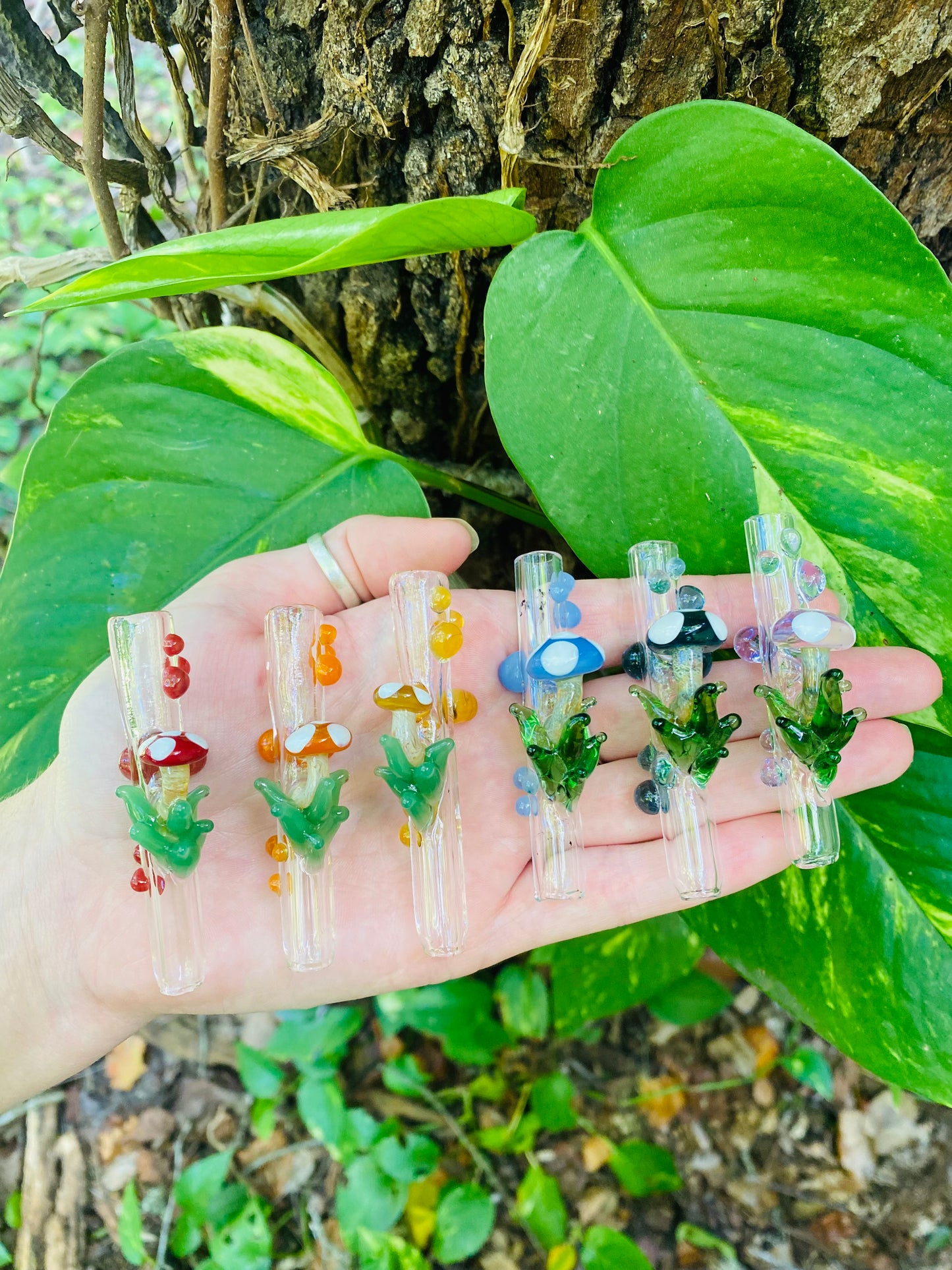 Mushroom finger saver/ glass filter tip