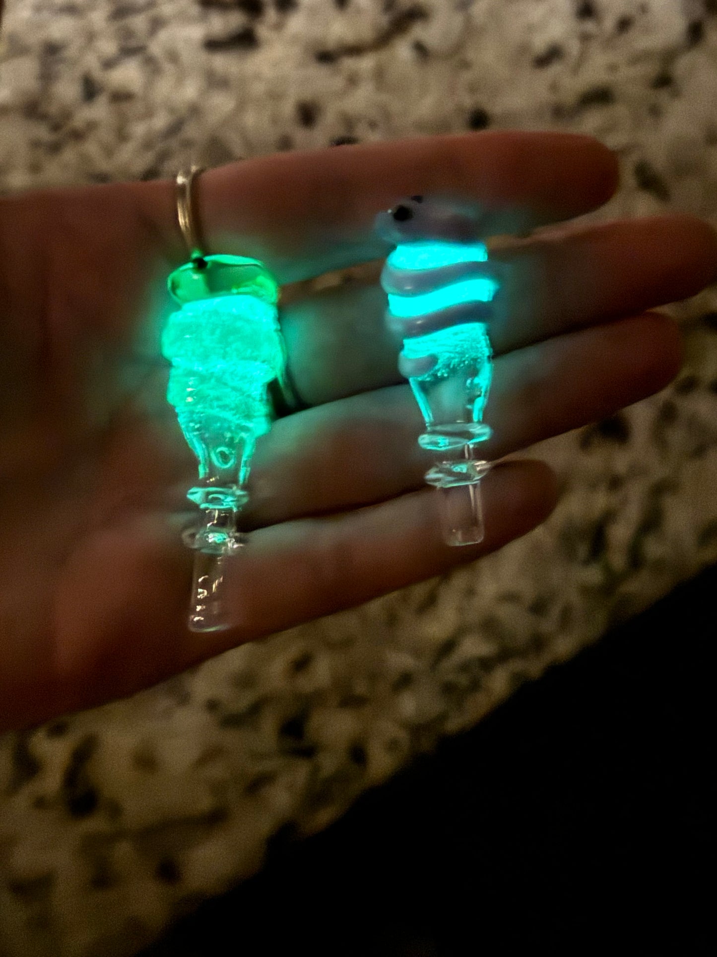 Snake joystick (base glows in the dark)